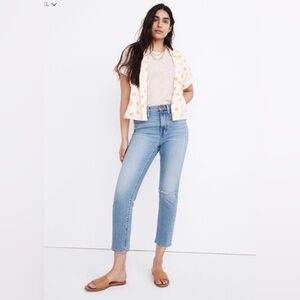 Madewell The High-Rise Slim Boyjean Jeans in Summit Wash Size 28